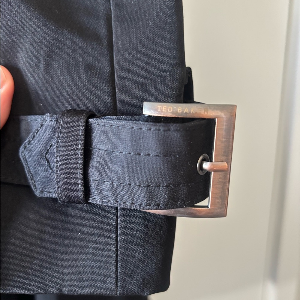 Ted Baker Black Double-Breasted Trench Coat - Picture 8 of 11